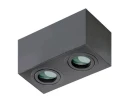 Lampa sufitowa spot BRANT SQUARE 2 BLACK IP44 AZ2879 Azzardo