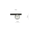Lampa sufitowa FIT 1 BLACK/GRAFIT 1122/1 EMIBIG