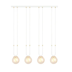 Lampa wisząca GLAM 4 WHITE/MIODOWY 1117/4 EMIBIG