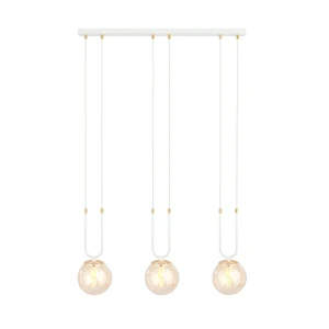 Lampa wisząca GLAM 3 WHITE/MIODOWY 1117/3 EMIBIG