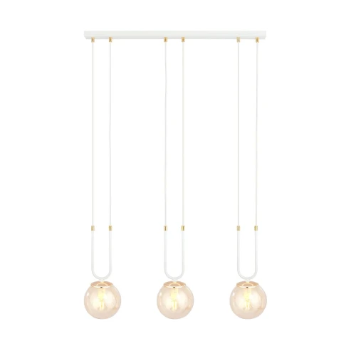 Lampa wisząca GLAM 3 WHITE/MIODOWY 1117/3 EMIBIG