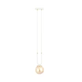 Lampa wisząca GLAM 1 WHITE/MIODOWY 1117/1 EMIBIG
