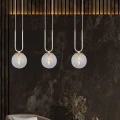 Lampa wisząca GLAM 3 WHITE/TRANSPARENT 1116/3 EMIBIG