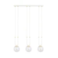 Lampa wisząca GLAM 3 WHITE/TRANSPARENT 1116/3 EMIBIG
