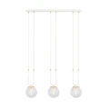 Lampa wisząca GLAM 3 WHITE/TRANSPARENT 1116/3 EMIBIG