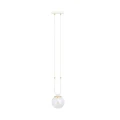 Lampa wisząca GLAM 1 WHITE/TRANSPARENT 1116/1 EMIBIG
