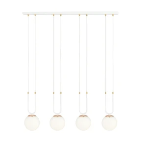 Lampa wisząca GLAM 4 WHITE/OPAL 1115/4 EMIBIG
