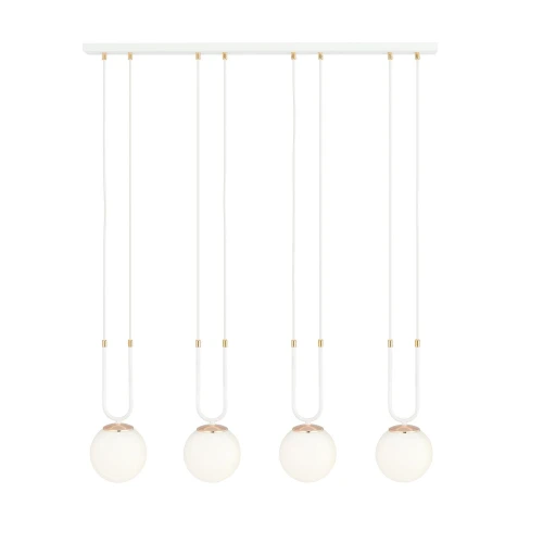 Lampa wisząca GLAM 4 WHITE/OPAL 1115/4 EMIBIG