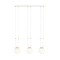 Lampa wisząca GLAM 3 WHITE/OPAL 1115/3 EMIBIG