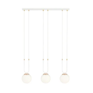 Lampa wisząca GLAM 3 WHITE/OPAL 1115/3 EMIBIG