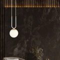 Lampa wisząca GLAM 1 WHITE/OPAL 1115/1 EMIBIG