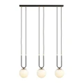 Lampa wisząca GLAM 3 BLACK/OPAL 1112/3 EMIBIG