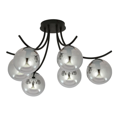Lampa sufitowa BOSTON 6 BLACK/GRAFIT 1110/6 EMIBIG