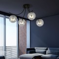 Lampa sufitowa BOSTON 4 BLACK/GRAFIT 1110/4 EMIBIG