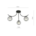 Lampa sufitowa BOSTON 3 BLACK/GRAFIT 1110/3 EMIBIG