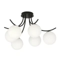 Lampa sufitowa BOSTON 6 BLACK/OPAL 1109/6 EMIBIG