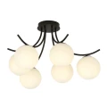 Lampa sufitowa BOSTON 6 BLACK/OPAL 1109/6 EMIBIG