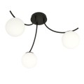 Lampa sufitowa BOSTON 3 BLACK/OPAL 1109/3 EMIBIG