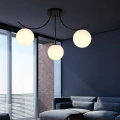 Lampa sufitowa BOSTON 3 BLACK/OPAL 1109/3 EMIBIG