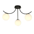 Lampa sufitowa BOSTON 3 BLACK/OPAL 1109/3 EMIBIG