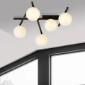 Lampa sufitowa SMART 5 BLACK/OPAL 1103/5 EMIBIG