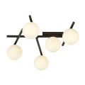 Lampa sufitowa SMART 5 BLACK/OPAL 1103/5 EMIBIG