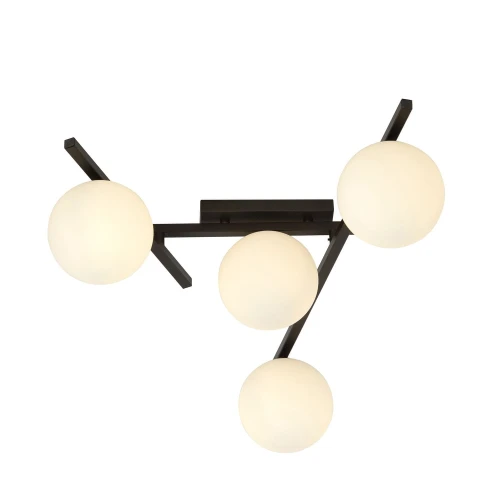 Lampa sufitowa SMART 4 BLACK/OPAL 1103/4 EMIBIG