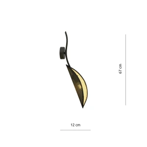 Kinkiet LOTUS K1 BLACK/GOLD 1106/K1 EMIBIG