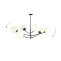 Lampa sufitowa HUNTER 6 BLACK/OPAL 1102/6 EMIBIG