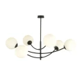 Lampa sufitowa HUNTER 6 BLACK/OPAL 1102/6 EMIBIG
