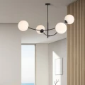 Lampa sufitowa HUNTER 4 BLACK/OPAL 1102/4 EMIBIG