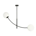 Lampa sufitowa HUNTER 2 BLACK/OPAL 1102/2 EMIBIG