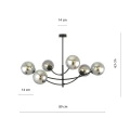 Lampa sufitowa HUNTER 6 BLACK/GRAFIT 1100/6 EMIBIG