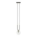 Lampa wisząca GLAM 1 BLACK/TRANSPARENT 1114/1 EMIBIG