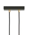 Lampa wisząca GLAM 1 BLACK/TRANSPARENT 1114/1 EMIBIG