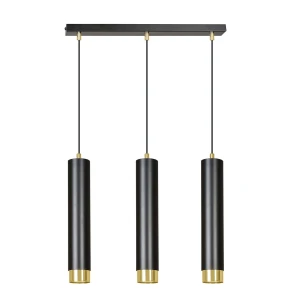 Lampa wisząca KIBO 3 BL/GOLD 644/3 EMIBIG