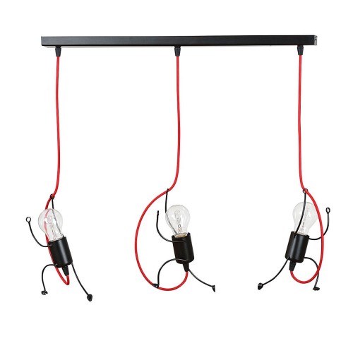 Lampa wisząca BOBI 3 BLACK 537/3 EMIBIG