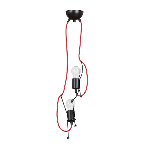 Lampa wisząca BOBI 2 BLACK 537/2 EMIBIG