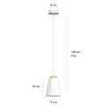Lampa wisząca BOLERO 1 WHITE 443/1 EMIBIG