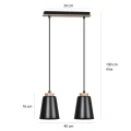 Lampa wisząca BOLERO 2 BLACK 442/2 EMIBIG