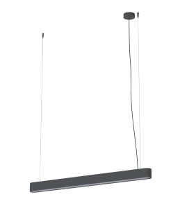 Lampa wisząca SOFT na 1 świetlówkę LED grafitowa 90 x 6cm podłużna Nowodvorski