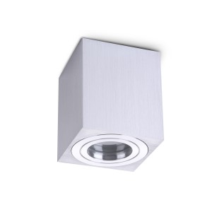 Oprawa spot tuba chrom aluminium kwadrat IP44 bryzgoszczelna Kobi