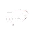 Spot BELIZE 1 chrom IP44 LP-734/1W CH Light Prestige