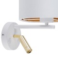 Kinkiet HILTON WHITE/GOLD 2 PŁ E_27 + G_9  5361 TK Lighting