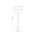 Lampa podłogowa HILTON WHITE/GOLD 1 PŁ 5074 TK Lighting