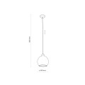 Lampa wisząca DEVI TRANSPARENT 1 PŁ 4646 TK Lighting