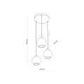 Lampa wisząca DEVI AMBER 3 PŁ 4637 TK Lighting