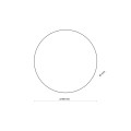 Kinkiet LUNA NEW okrągły złoty o średnicy 40cm na żarówki G9 TK Lighting