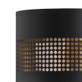 Kinkiet TAGO BLACK czarno-złoty z perforowanym kloszem i włącznikiem TK Lighting