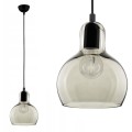 Lampa wisząca MANGO ze szklanym, grafitowym kloszem o śr. 18cm TK Lighting